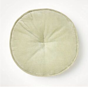 Velvet Round Throw Pillow Light Sage - Threshold designed with Studio McGee NWOT